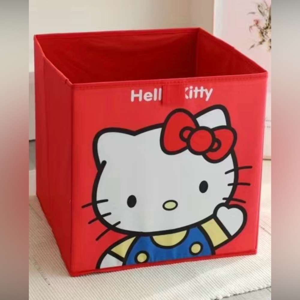 Hello Kitty | Sanrio Character Cute Clothes Storage Box (red)
